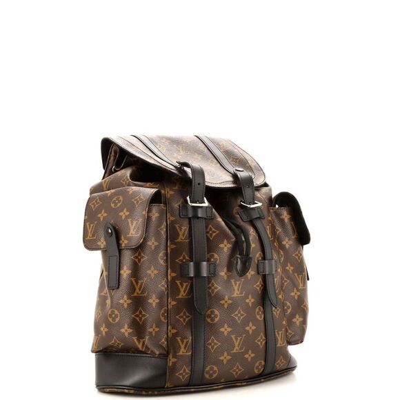 Louis Vuitton Christopher Backpack Macassar Monogram Canvas PM Brown - Picture 2 of 9